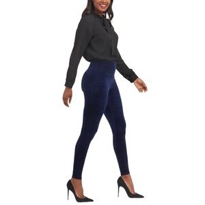 Spanx Blue Velvet Leggings C6
